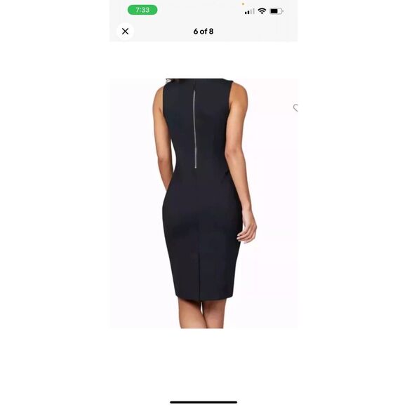 Spanx 20380R The Perfect Sheath Dress Sz Medium Ponte Black Slimming - Picture 12 of 12